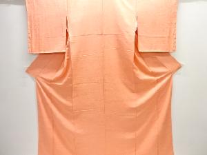 流水模様織り出し一つ紋色無地着物